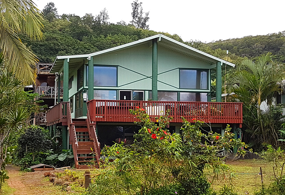 The backpackers Hostel in Pupukea was established by famous big wave surfer, Mark Foo.
